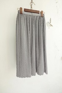 vtg pleats skirt (24~28)