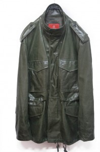 AVIREX M-65 leather field jacket