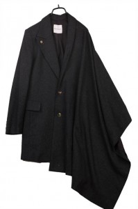 KOSUKE TSUMURA asymmetric cashmere jacket