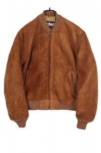 SCHOTT made in usa - suede bomber jacket