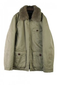 RALPH LAUREN moutton collar &amp; alpaca liner hunting jacket
