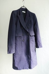 CARVEN - silk denim coat