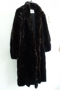 VISCARDI BLACK GLAMA mink fur coat