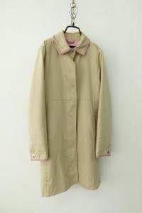 COACH - leather trim coat