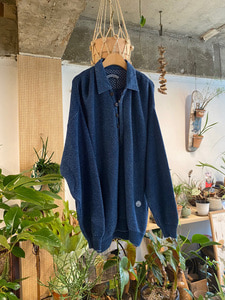BLUE WILLIS made in denmark - indigo cotton knit