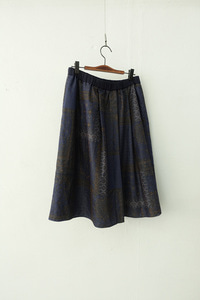 MIDI UMI - silk blend paisley skirt (25-30)