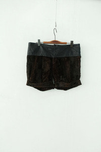 MULLER by YOSHIO KUBO - mixed fabric shorts (29)