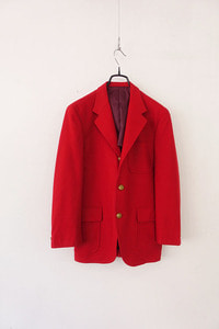 VAN JAC - red wool club jacket