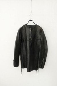 FALLING BONES - leather pullover jacket