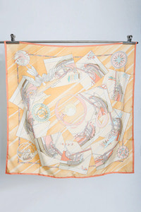 HERMES made in france - pure silk scarf