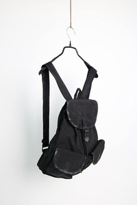 japan leather &amp; nylon bagpack
