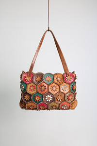 leather patchwork bag