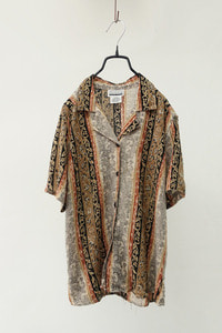 80&#039;s CHRISTIE &amp; JILL made in u.s.a - rayon over shirt