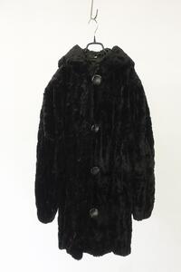 vintage italy women&#039;s eco fur coat