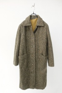 80&#039;s italy tailor made women&#039;s tweed coat