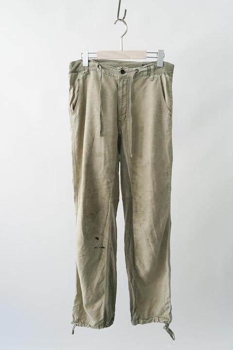 BLUEWAY SURPLUS - linen blended work pants (30-33)