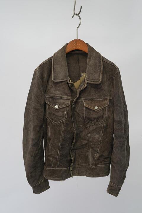 70&#039;s lumberjack leather jacket