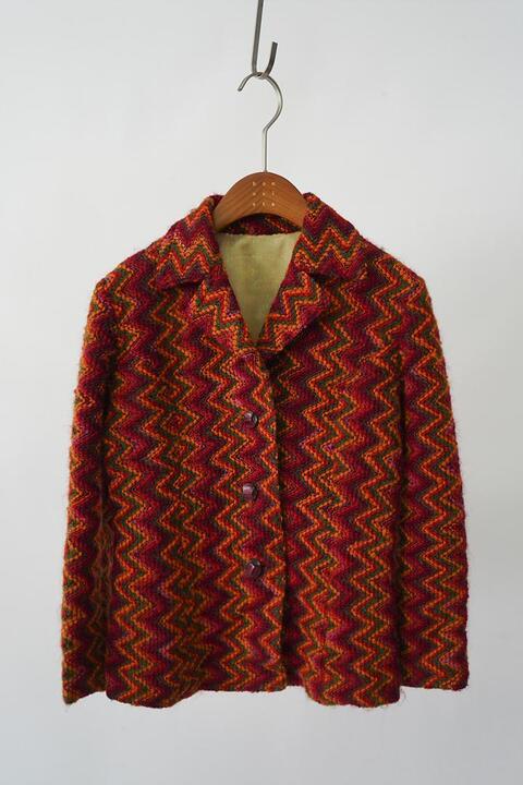 vintage women&#039;s woven woolen jacket