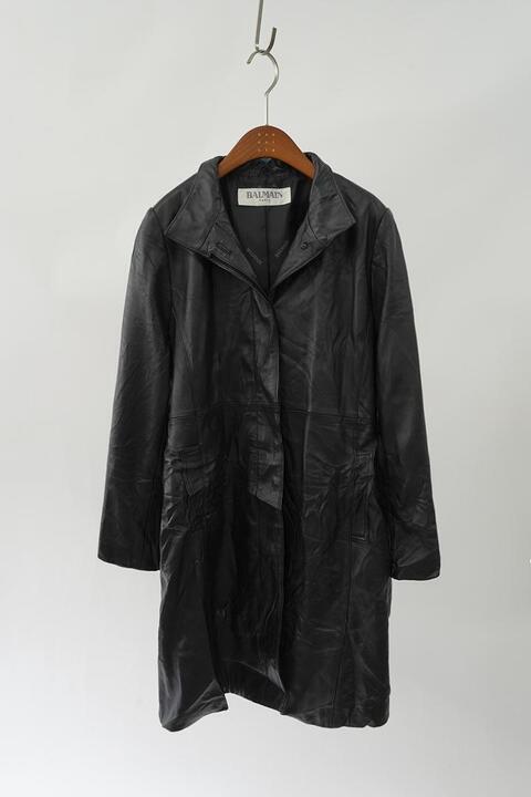 BALMAIN PARIS - women&#039;s leather coat