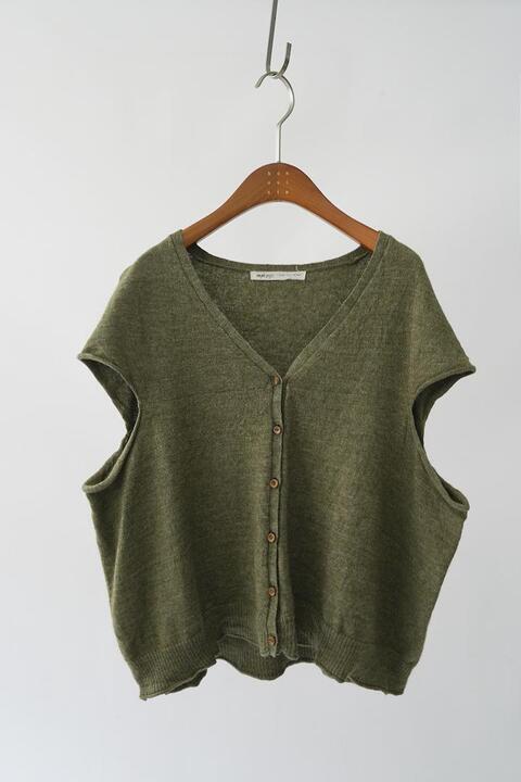ADIEU TRISTESSE - wool &amp; linen knit vest