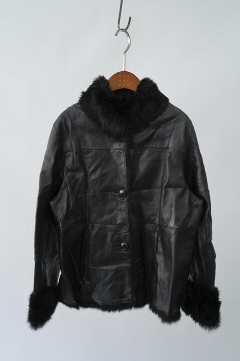 BALMAIN PARIS - mouton leather jacket