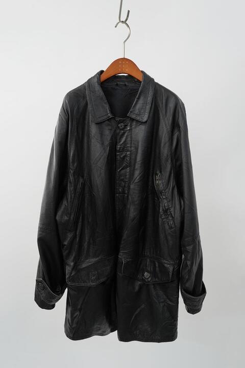 vintage men&#039;s leather coat