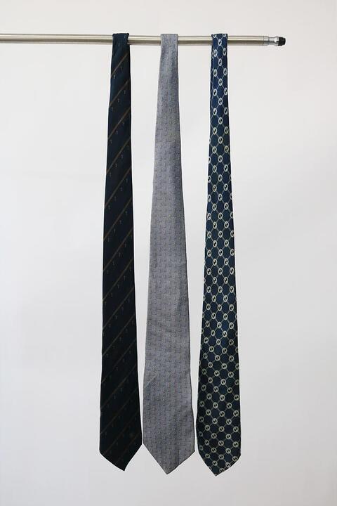 GUCCI, CELINE, FERRAGAMO - vintage silk tie set
