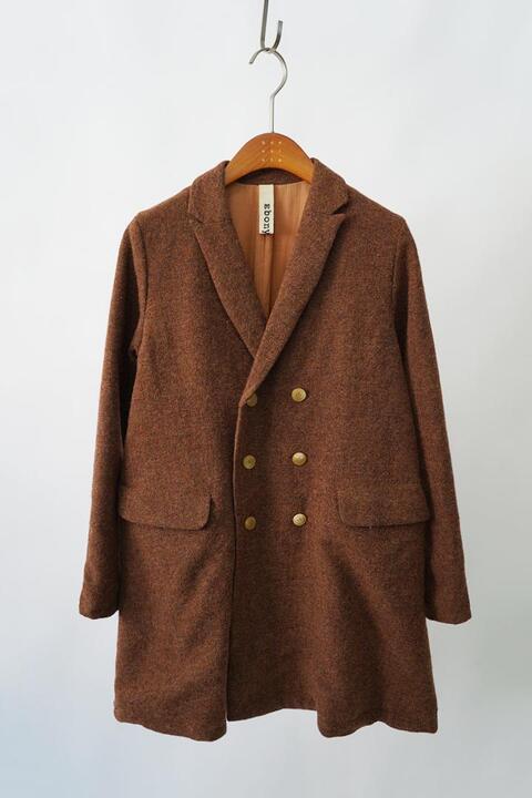 EBONY IVORY - tweed coat