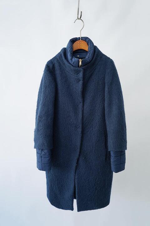 HERNO made in italy - mohair &amp; padding liner coat