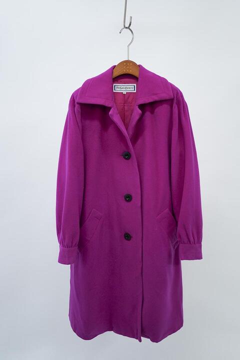 90&#039;s YSL - pink wool coat