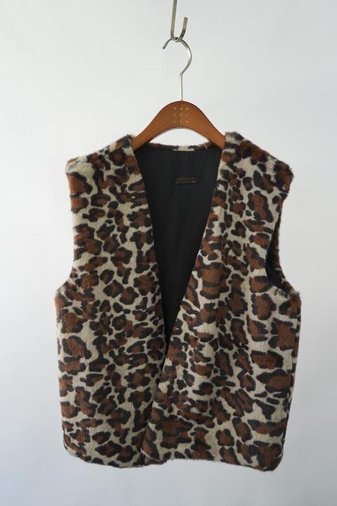 vintage women&#039;s eco fur vest