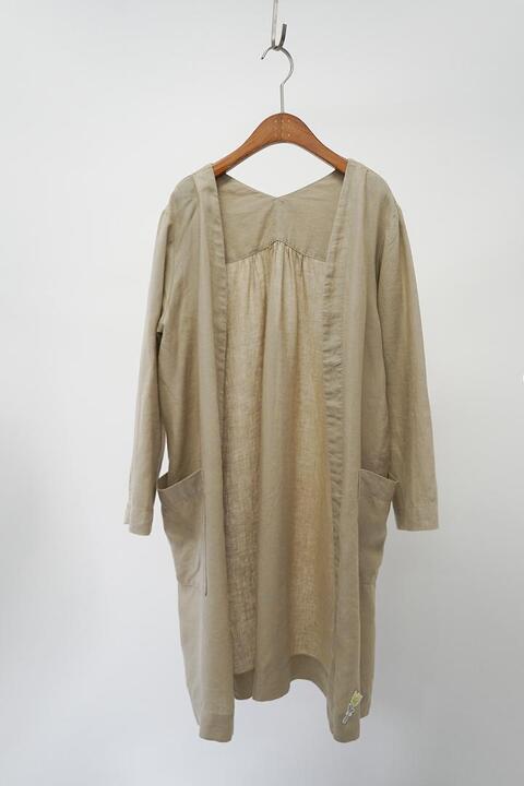 COEN - pure linen robe coat