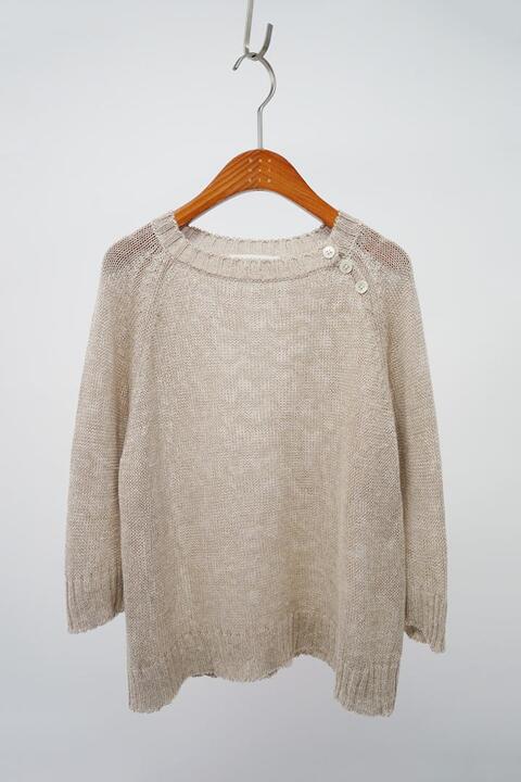 A HUNDRED PERCENT - pure linen knit top
