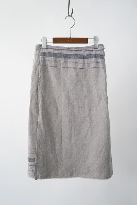 PALLAS PALACE - pure linen skirt (28)