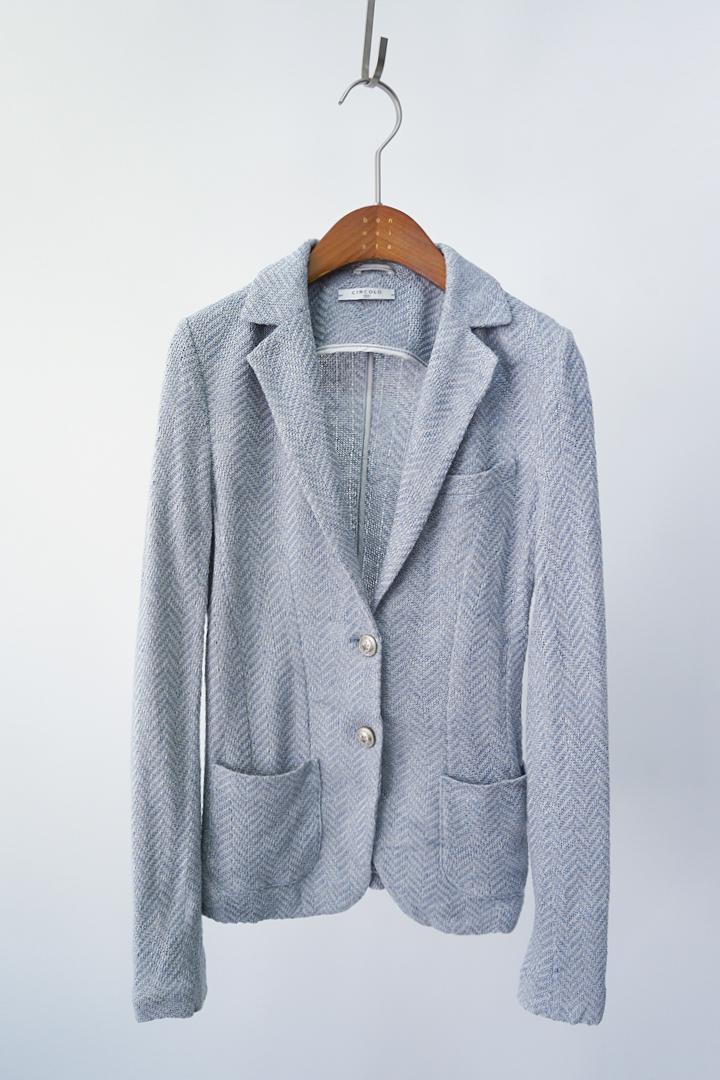 CIRCOLO made in italy - women&#039;s linen blended knit jacket
