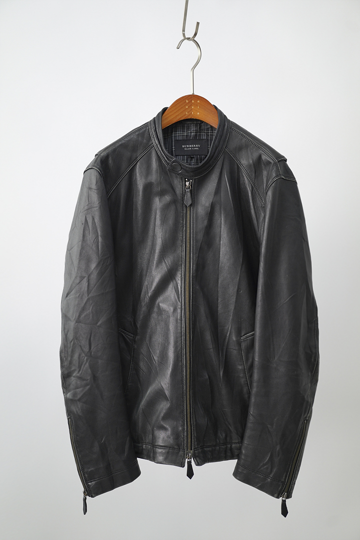 BURBERRY BLACK LABEL - lambs leather jacket