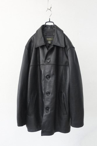EDDIE BAUER - cow leather coat