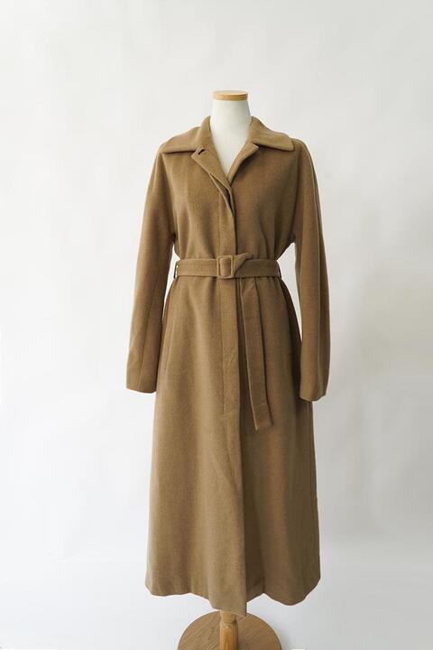90&#039;s CALVIN KLEIN - camel wool coat
