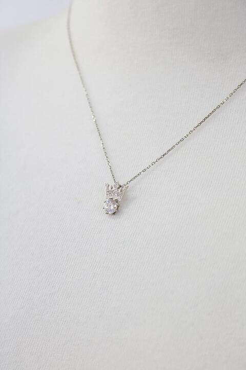 women&#039;s silver necklace