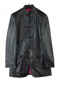 SHANGHAI TANG lamb leather jacket