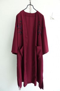 RICHE GLAMOUR - embroidery robe coat