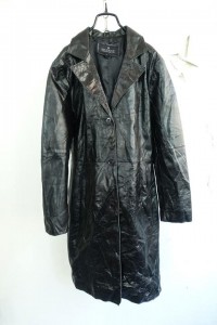 NAF.NAF - cow leather coat