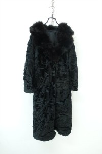 vintage women&#039;s lambs &amp; fox fur coat