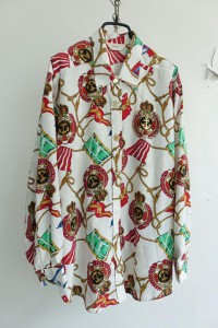 80&#039;s PETURE - silky over shirt