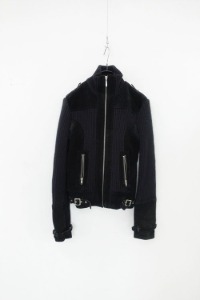 OSCAR PIEL - suede &amp; knit jacket