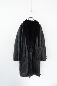 vintage reversible leather &amp; mink fur coat