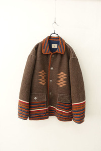 BLUE FAMILY by BENETTON - native indian blanket jacket