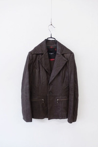 KOJI TACHIYAMA STOIC - lamb leather jacket