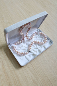 pearl &amp; silver necklace