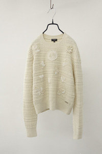 CHANEL - cashmere applique knit